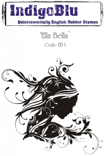 Ella Bella A6 Red Rubber Stamp